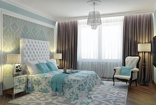 Модное оформление спальни
