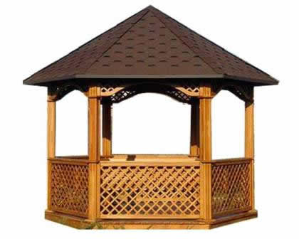 Фото 4 – Пример шестиугольной беседки