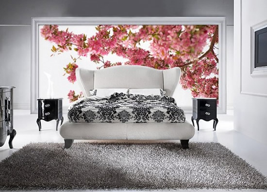 Цветочные мотивы в фотообоях