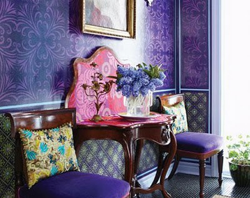 Комбинированные обои в прихожей