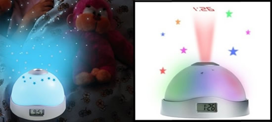 Фото 5 - Ночник, проецирующий на потолок время и звездное небо