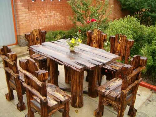 Фото 5 – Оригинальный деревянный стол