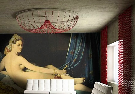 Тканевый натяжной потолок Descor