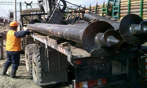 Фото 5 – Винтовые сваи диаметром 325 мм