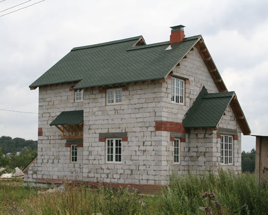 Фото 6 – Дачный дом, возведенный из пеноблоков