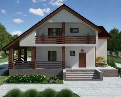 Фото 6 - Дом с разноуровневой двухскатной крышей