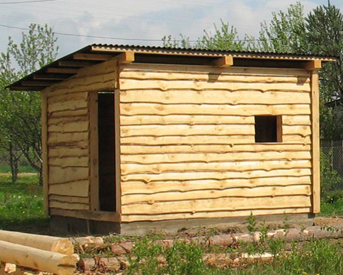 Фото 6 - Хозяйственная постройка с односкатной крышей из профнастила