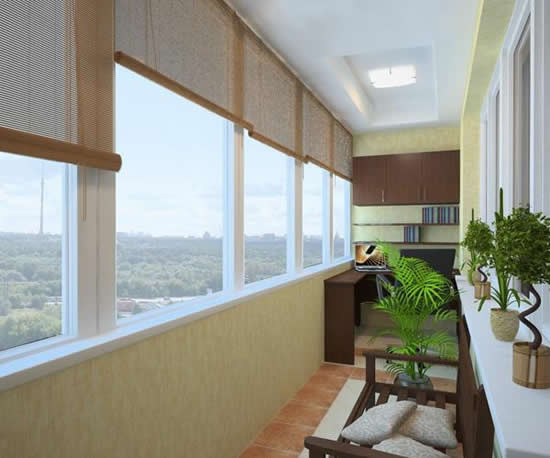 Фото 6 - Натяжной потолок в лоджии