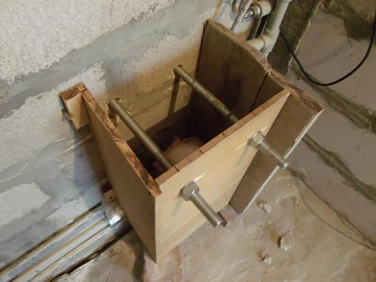 Фото 6 — Опалубка для установки подвесного унитаза
