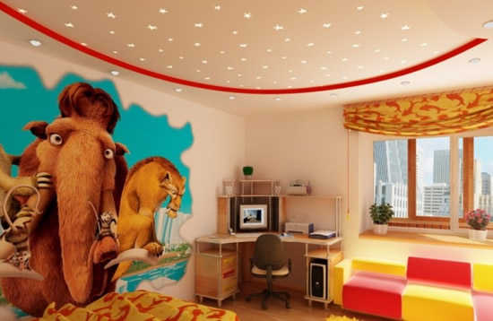 Фото 6 - В детской можно создать эффект звездного неба