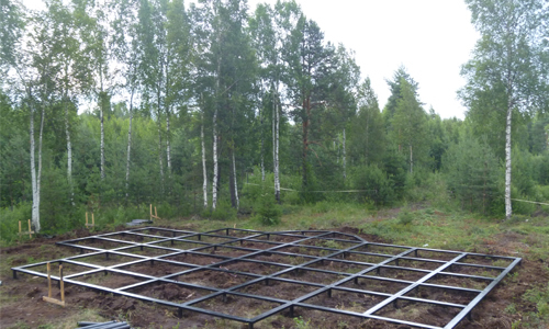 Фото 7 – Обвязка винтовых свай уголком