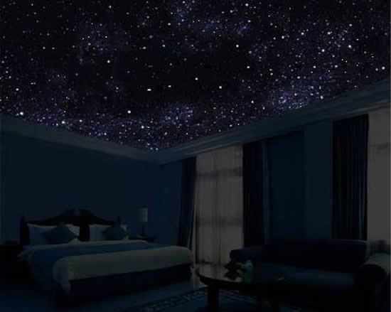 Фото 7 - Потолок «звездное небо» в спальне