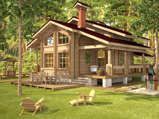 Фото 7 – Проект дома из лафета