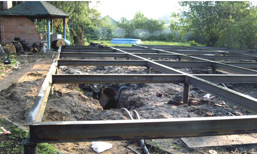 Фото 8 – Обвязка винтовых свай двутавром