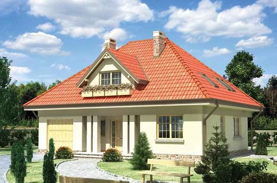 Фото 8 - Проект дома с вариантом вальмовой крыши