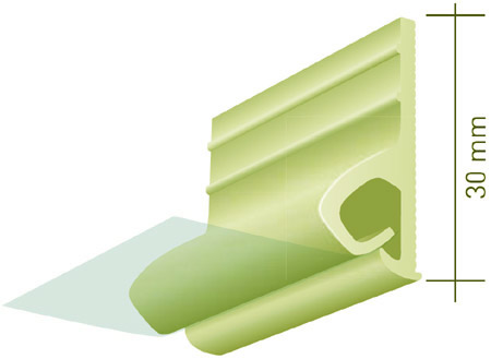 Багет для бесшовного тканевого потолка