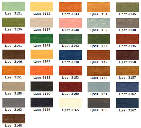 Колеровочная карта Тиккурила