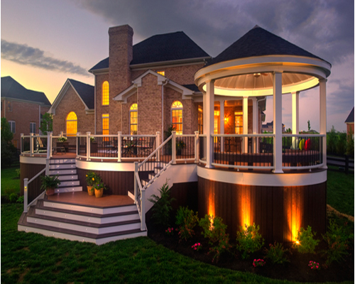 Фото 9 – Красивое освещение беседки