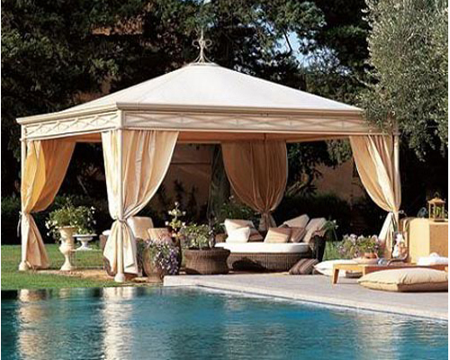 Фото 9 – Открытый шатер на каркасной основе