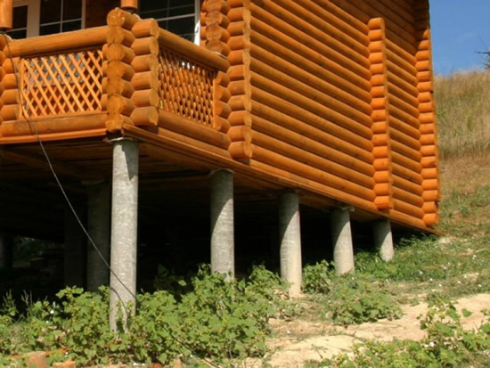 Фото 9 – Свайный фундамент