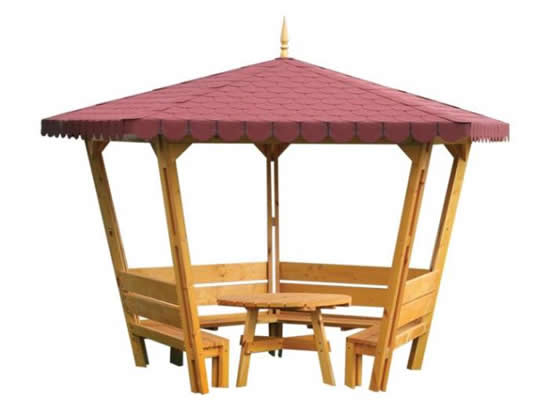 Фото 9 – Проект пятиугольной беседки