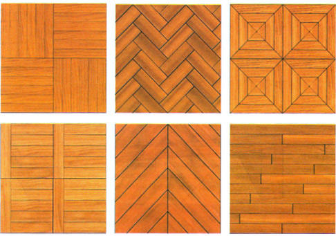 Рисунок 1 - Образцы укладки паркета