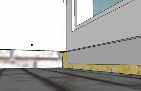 Рисунок 1 - Оконная пластина. Подготовка к установке подоконника