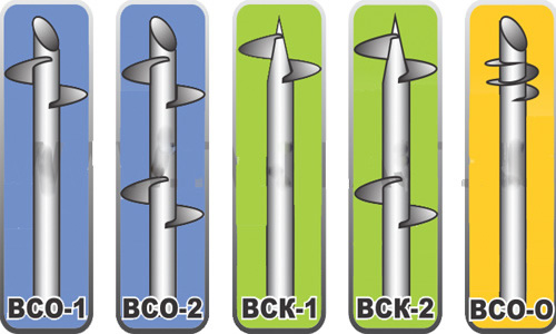 Рисунок 1 - Разновидности винтовых свай