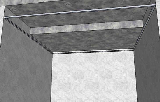 Рисунок 1 - Установка стартового профиля по периметру помещения