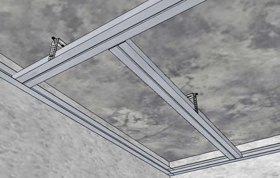 Рисунок 12 - Монтаж продольного профиля