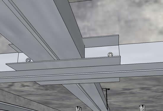 Рисунок 16 - Пример того, как можно усилить направляющие для гипсокартона и конструкцию в целом