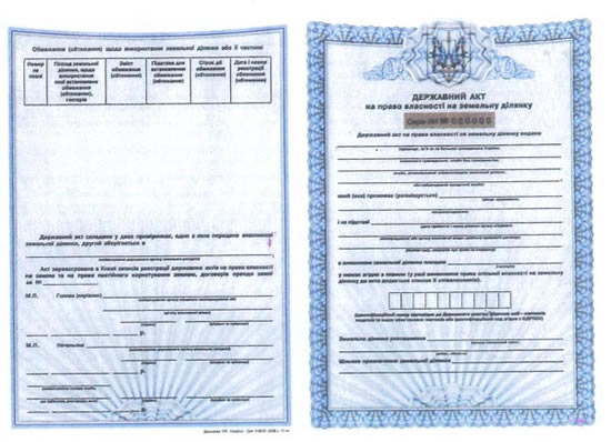 Рисунок 3 – Свидетельство в Украине