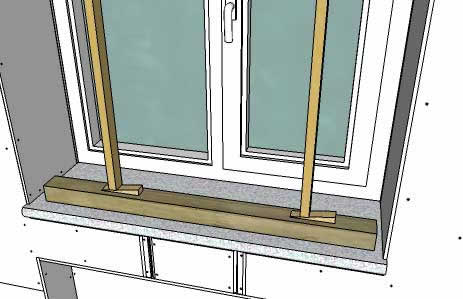 Рисунок 3 - Установка распорок