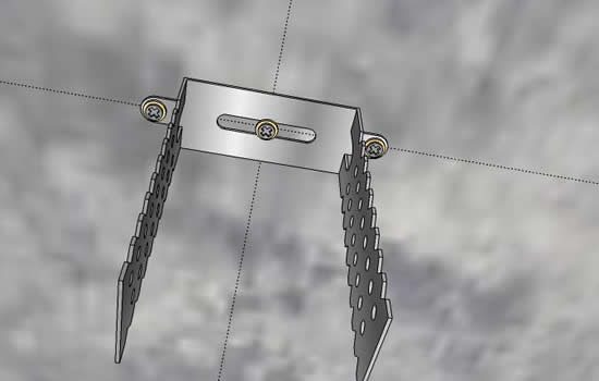 Рисунок 5 - Пример закрепления подвеса на потолке