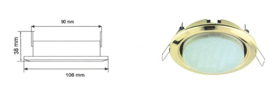 Ультратонкие встроенные светильники GX53 H4