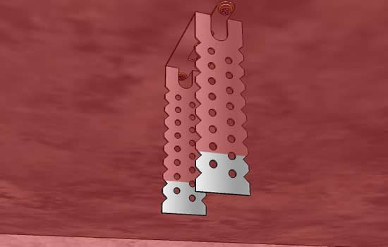 Рисунок 7 - Крепежи, выходящие за границу, очерченную лазером, укорачивают по длине