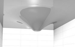 Форма ниспадающего конуса