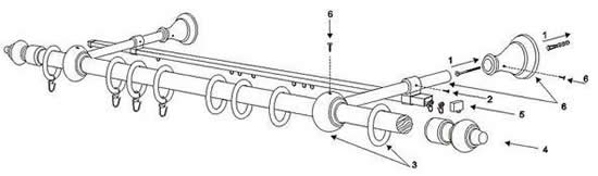 Схема 6 - Установка карниза