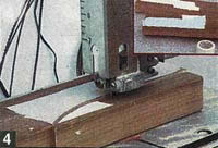 Выпиливание по шаблону ручек лежака