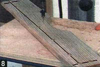 Расположение шурупов на задней накладке