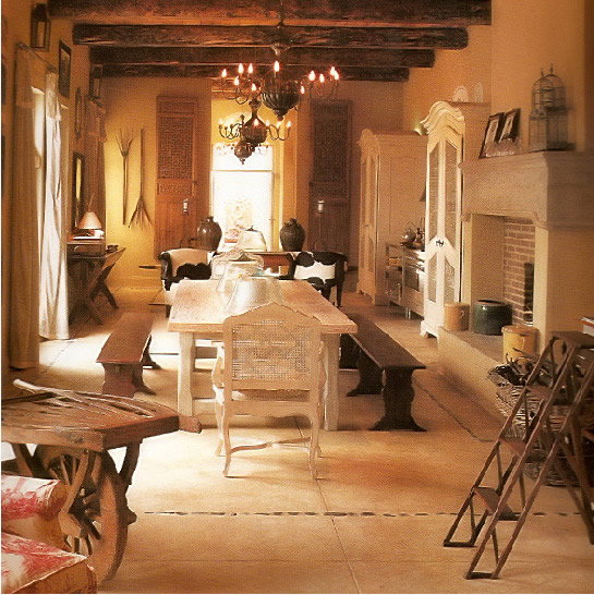 Потолочные балки в африканском стиле