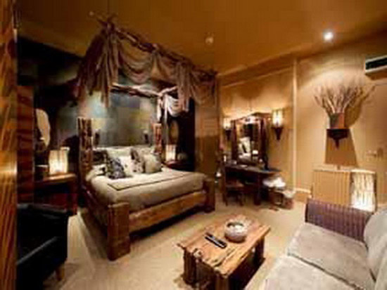 Африканский стиль в интерьере спальни