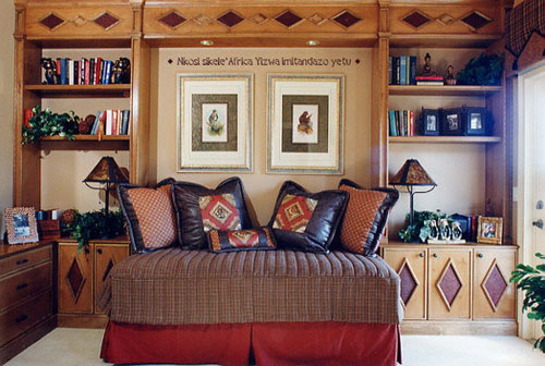 Гостиная в африканском стиле: цветовое решение