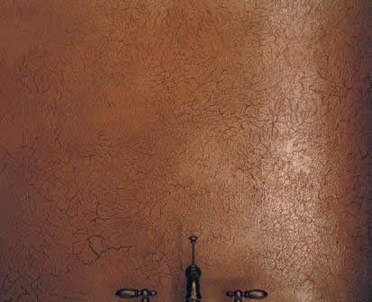 Техника кракле для отделки стен в африканском стиле