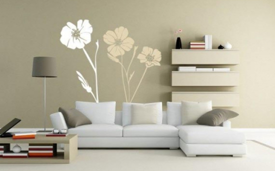 Цветочный принт в современном интерьере