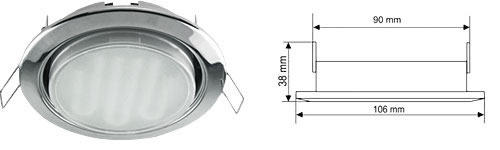 Фото 4 – Светильник GX53H4 с энергосберегающей лампой