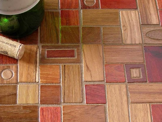 Фото 5 – Раскладка из разноформатной плитки