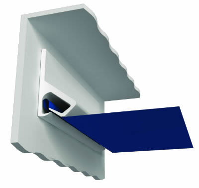 Фото 6 – Крепление бесшовного тканевого потолка