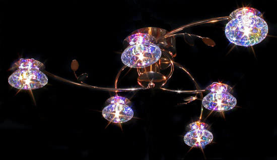 Фото 6 – Припотолочный светильник с плафонами, смотрящими вниз