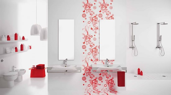 Stunning-and-Awesome-white-Themed-Bathroom-Concept-with-Fabulous-Red-Sticker-590x329